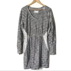 Anthropologie Gray Long Sleeve Dress